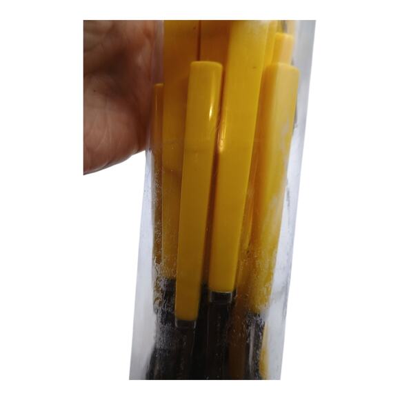 Anacapa Stainless Flatware Yellow Melamine Handle Taiwan 20 Pieces Spoons Forks - Picture 6 of 7